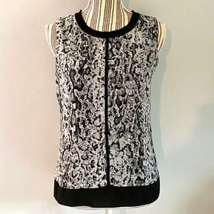 LIQUIDATING Calvin Klein Animal print Blouse